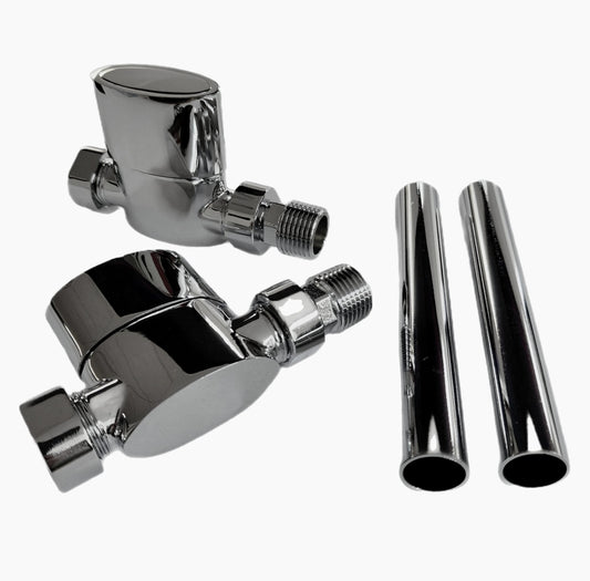 Aspen Radiator Valve Straight 15mm (Pair)