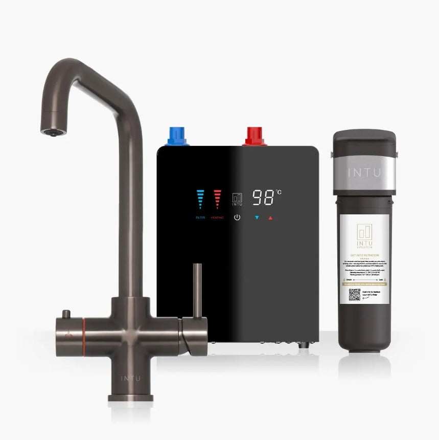 Brewmaster Gunmetal 4-1 square tap with digital tank - 4 Litre tank