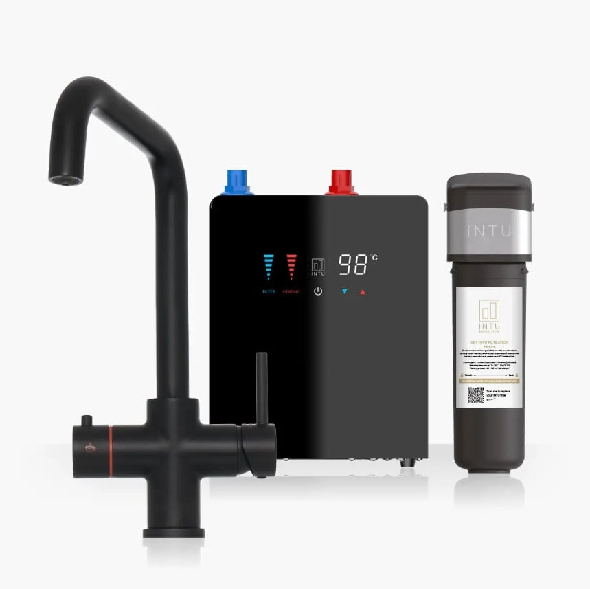 Brewmaster Matt Black 4-1 square tap with digital tank - 4 Litre tank