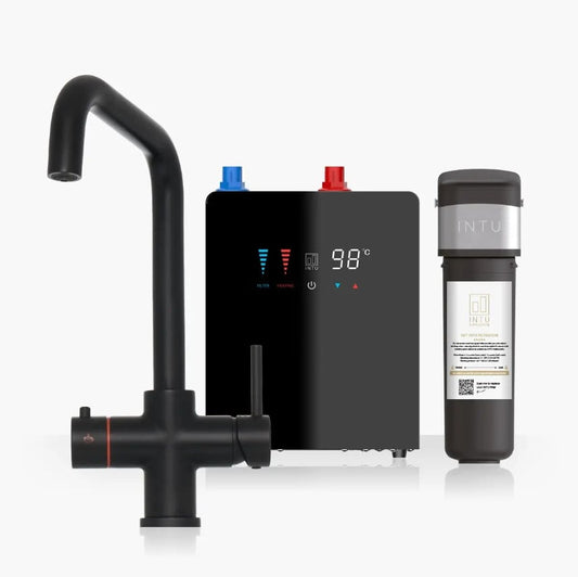 Brewmaster Matt Black 4-1 square tap with digital tank - 4 Litre tank