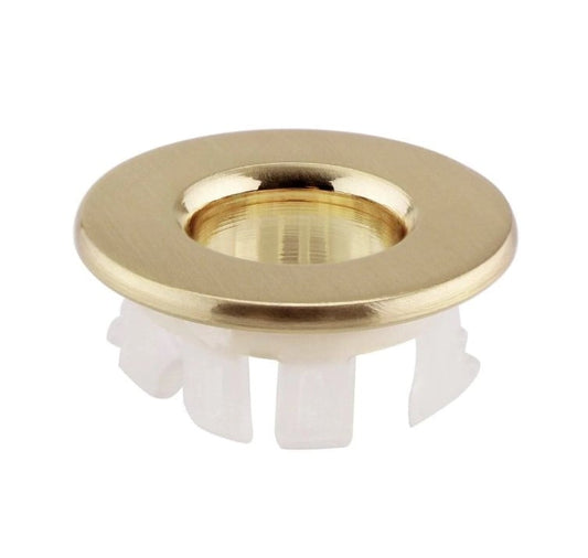 Basin Overflow Cover Brushed Brass