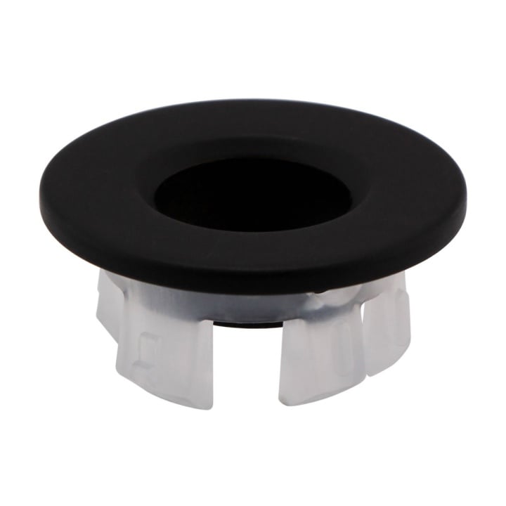 Basin Overflow Cover Matt Black