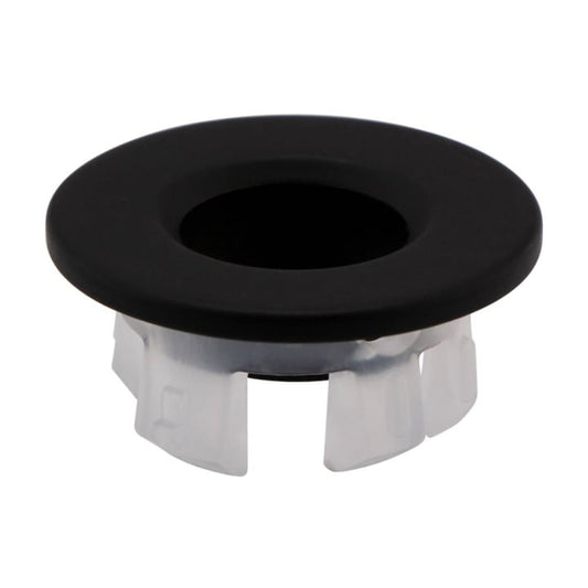 Basin Overflow Cover Matt Black