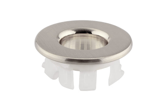 Basin Overflow Cover Brushed Nickel