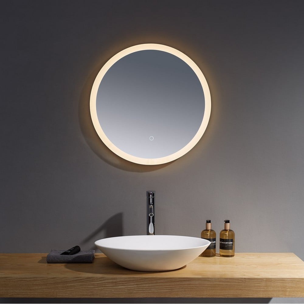 Burleigh 600mm Round with White Acrylic Edge