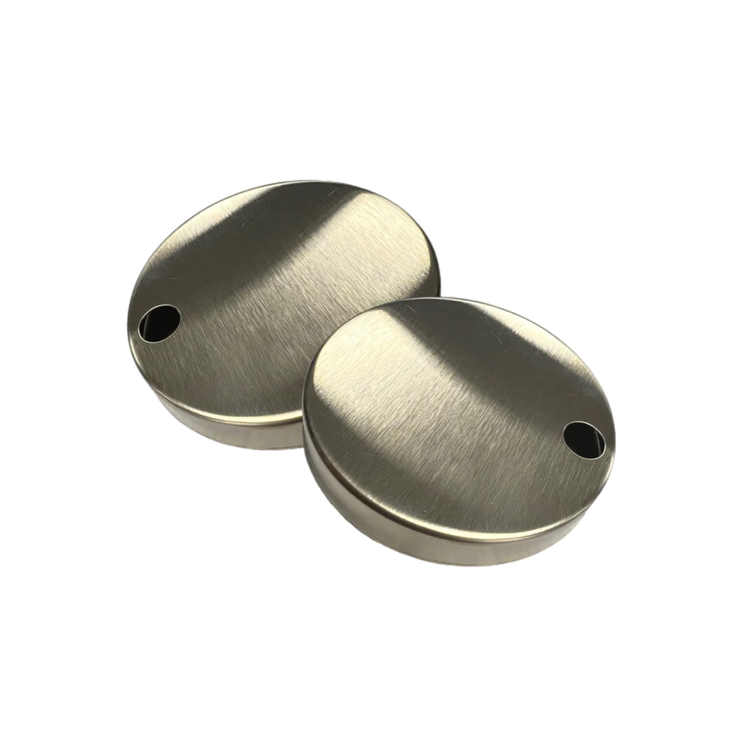 x2 CAPS Brushed Brass Cover Caps For Seat Hinges to suit SEA600OP / SEA601OP / SEA001UN / SEA002UN / SEA101D