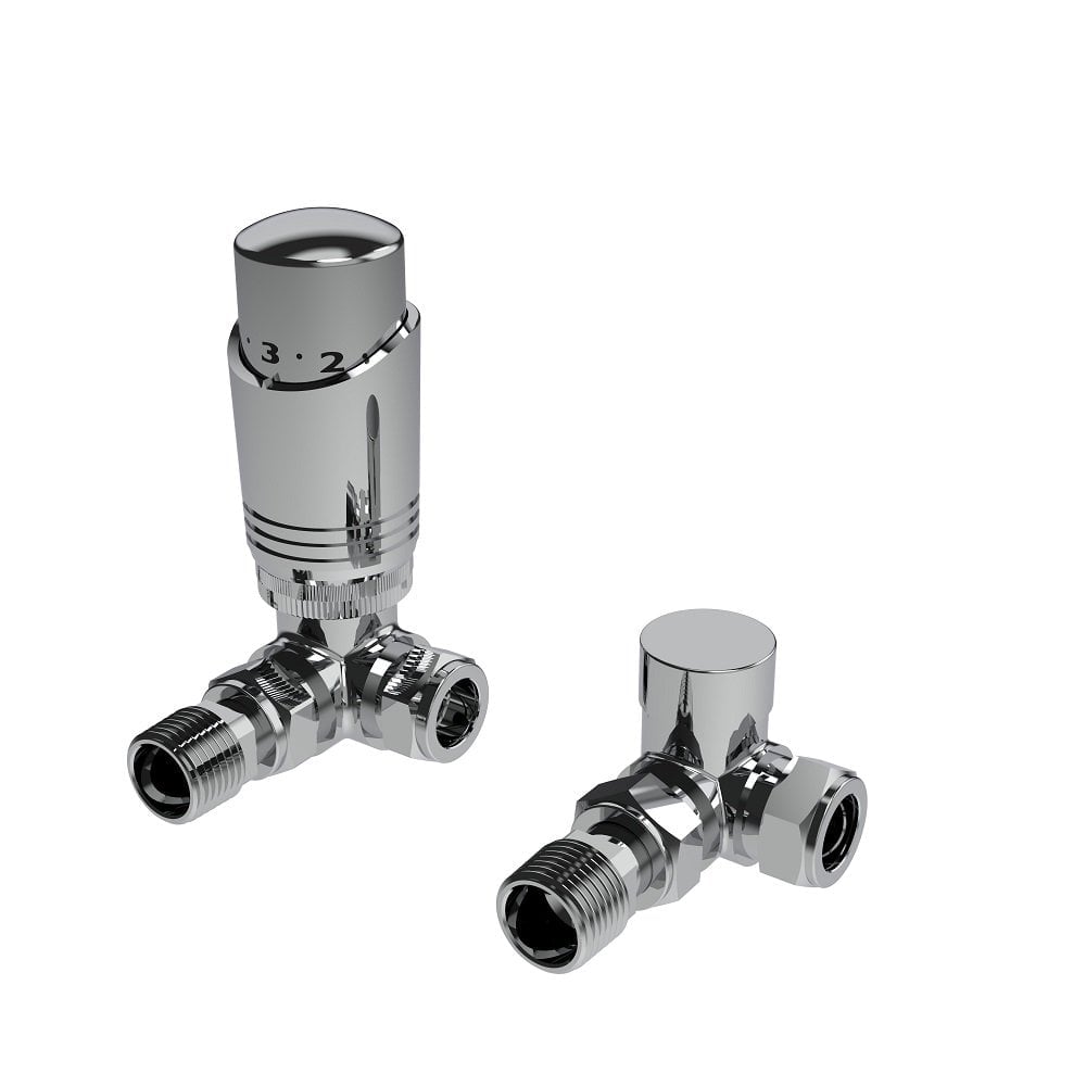 Design Twin Pack TRV Chrome Corner