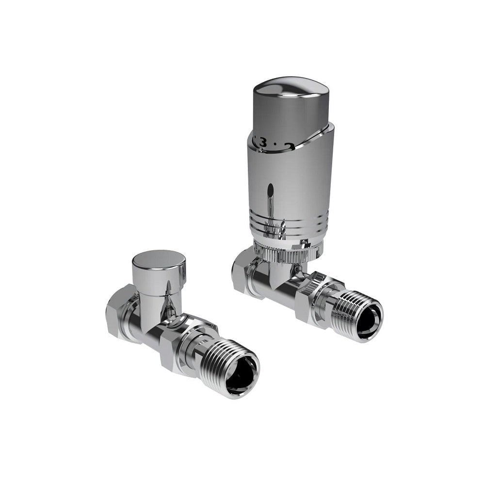 Design Twin Pack TRV Chrome Straight