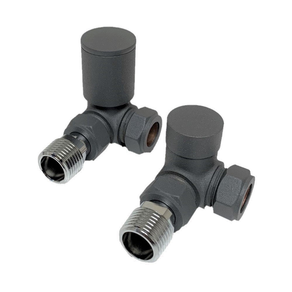 Corner Valve 15mm (Pair) - Anthracite