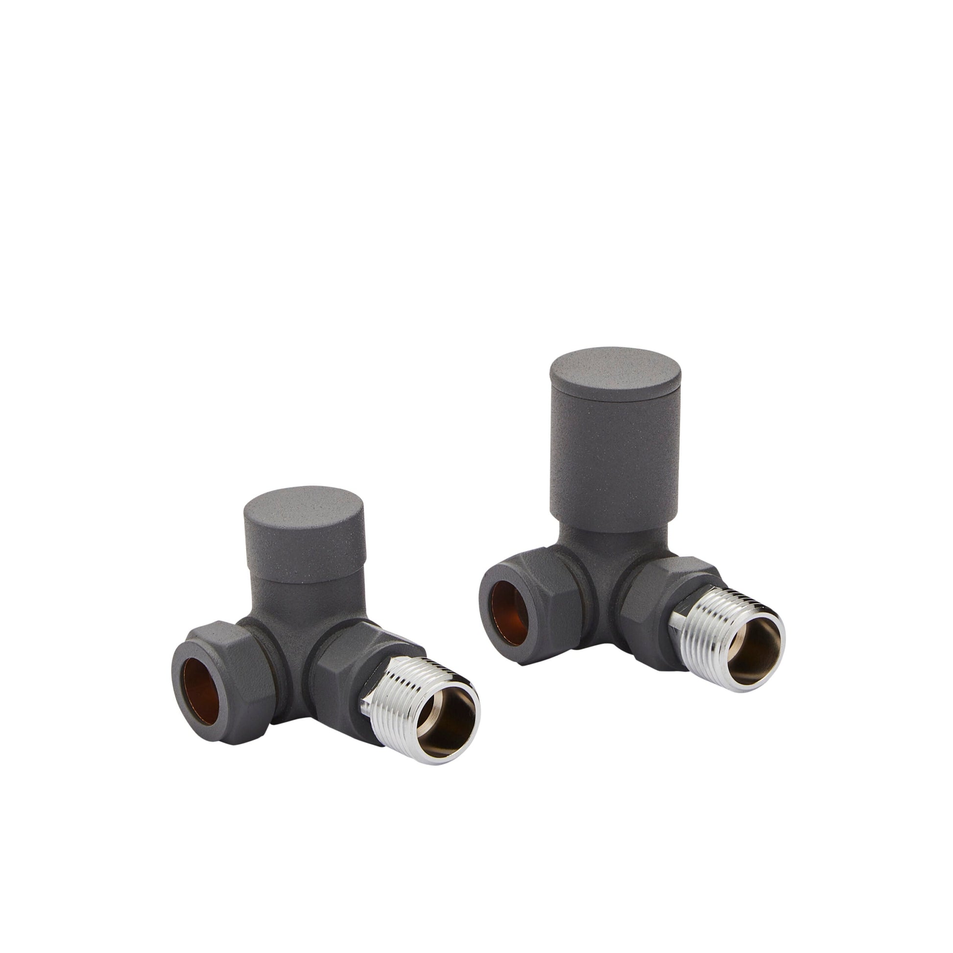 Corner Valve 15mm (Pair) - Textured Grey