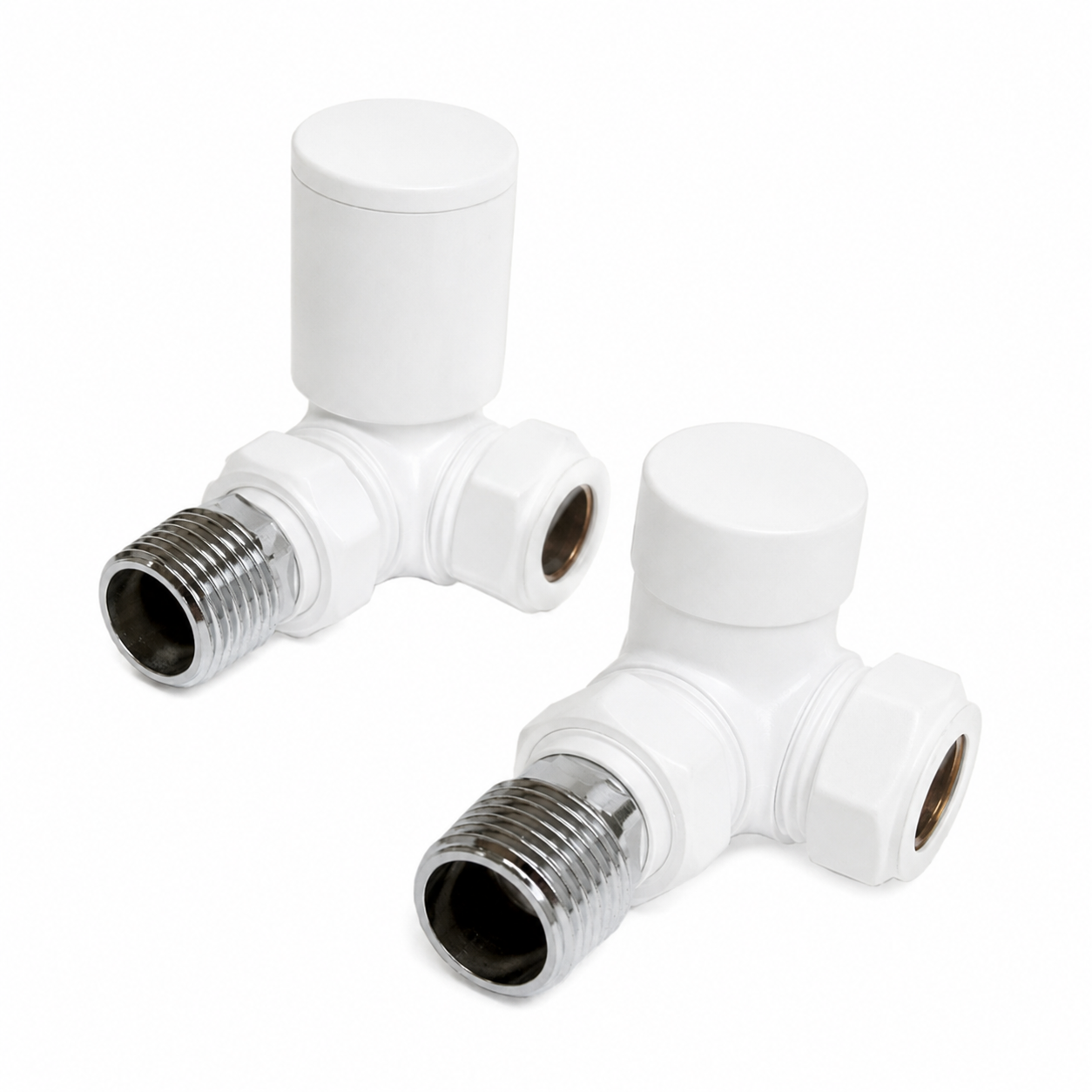 Corner Valve 15mm (Pair) - White
