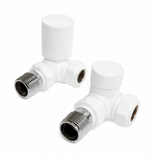 Corner Valve 15mm (Pair) - White