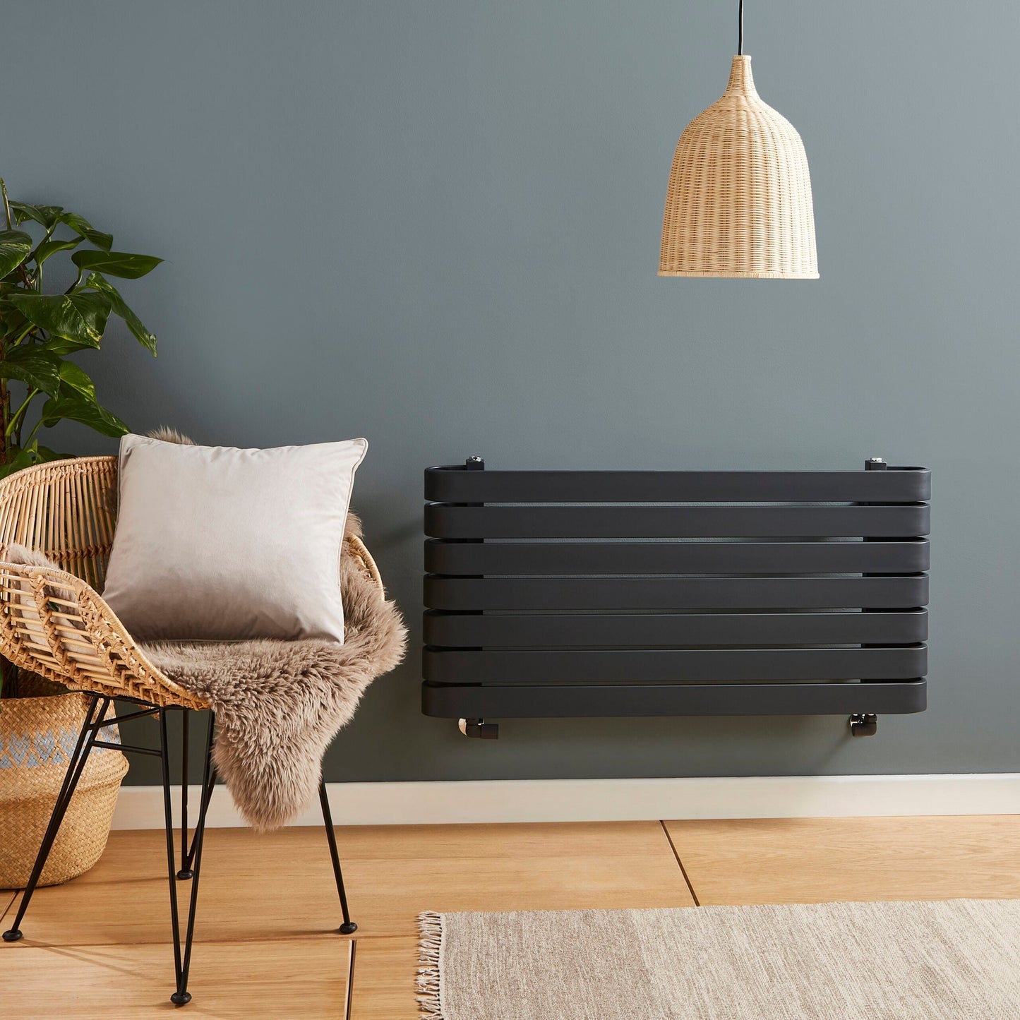 Denver 500x600 Designer Rail Textured Grey