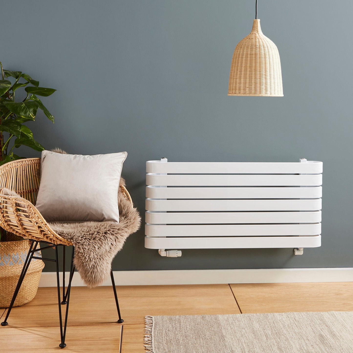 Denver 500x600 Designer Rail White