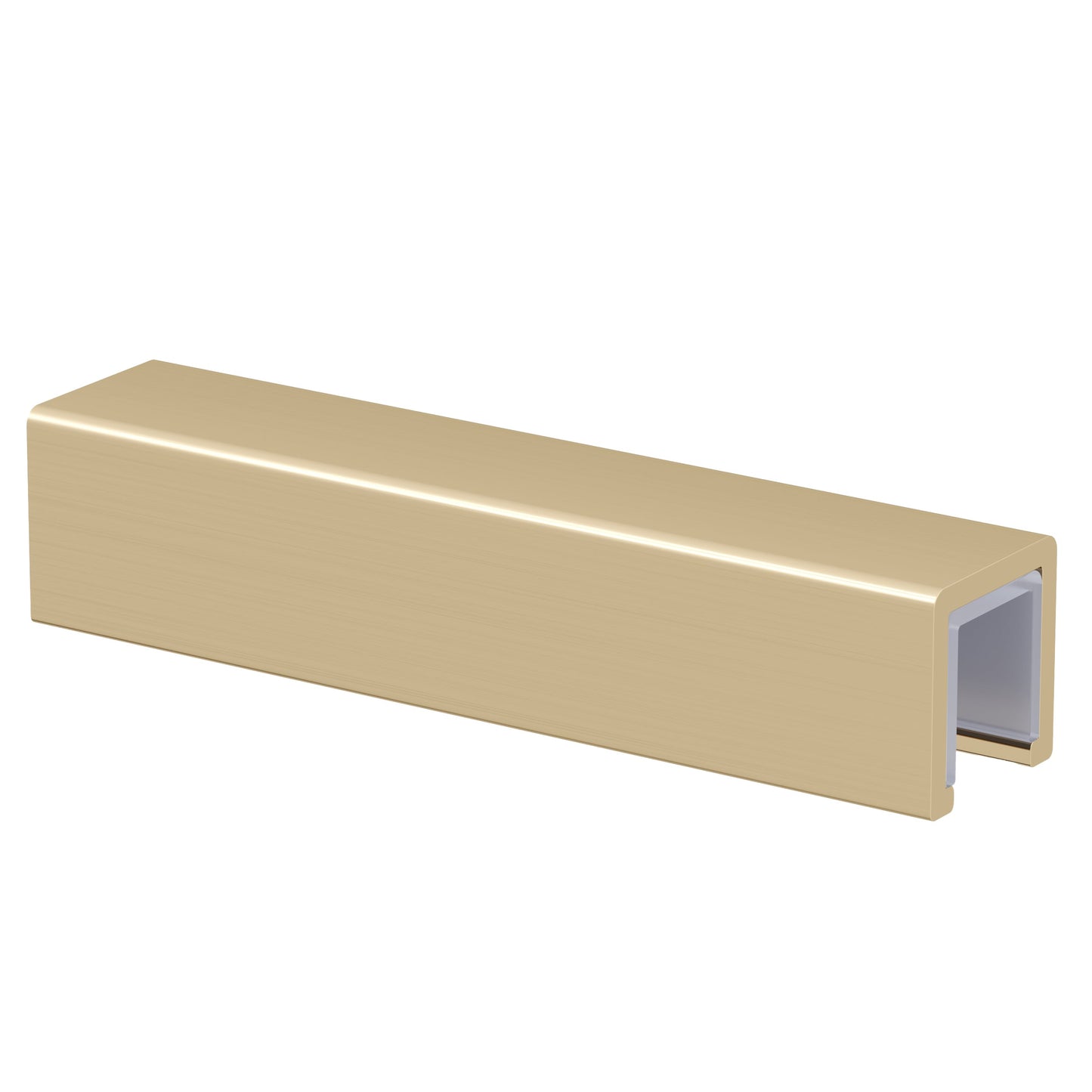 Wetroom Glass Decorative Edge 2mtr Brushed Brass