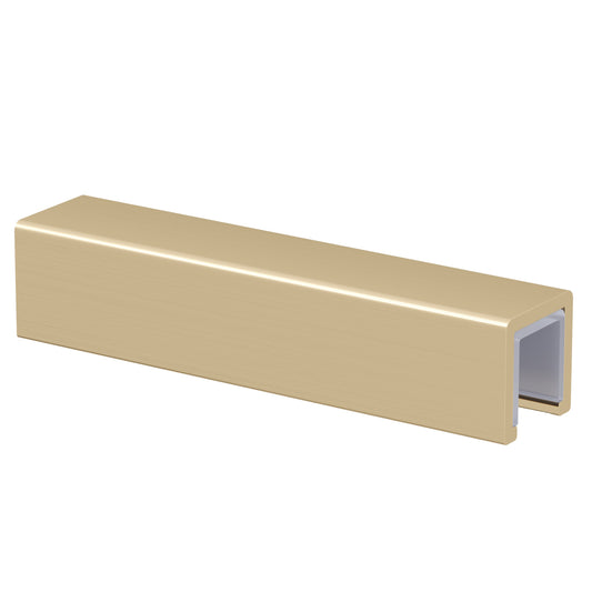 Wetroom Glass Decorative Edge 2mtr Brushed Brass