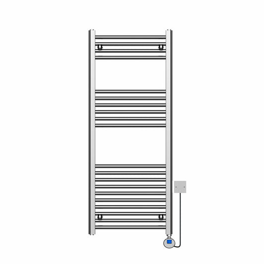 Electric Straight Towel Rail 500 x 800mm 150W Thermostatic