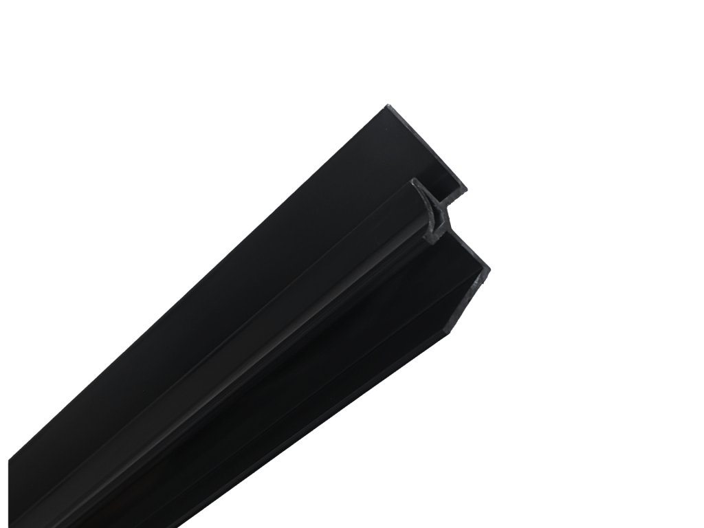 10mm Internal Winged Corner Black