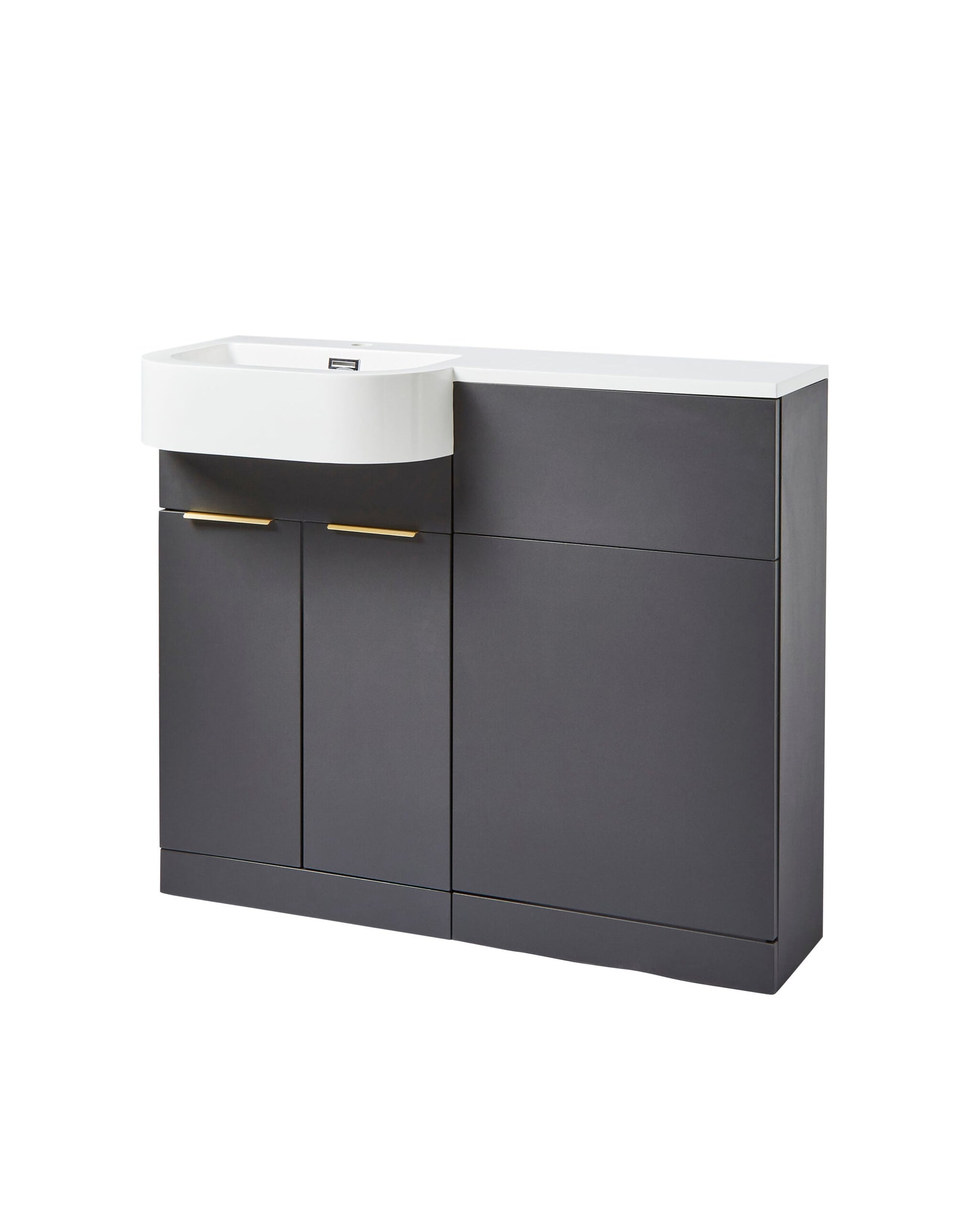 Fusion WC Unit Matt Dark Grey