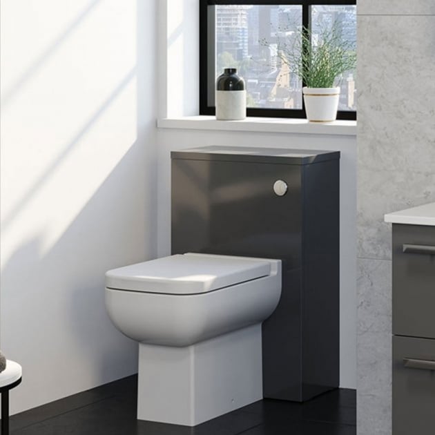 Purity 505mm WC Unit Storm Grey Gloss