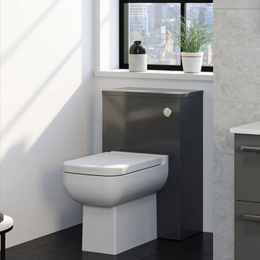 Purity 505mm WC Unit Storm Grey Gloss