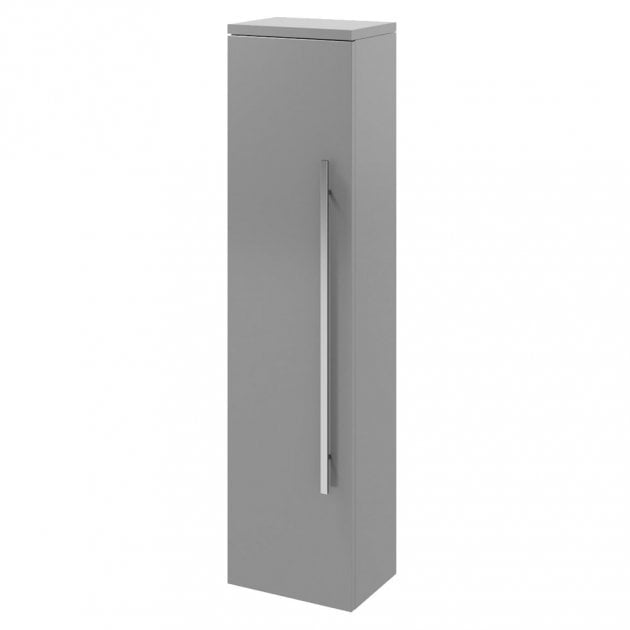 Purity 1400mm Wall Mounted Side Unit Storm Grey Gloss