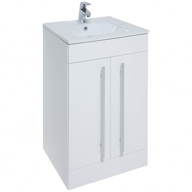 Purity 390. 500mm 2 Door Floor Standing Unit White