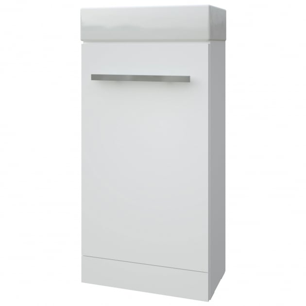 Purity Floor Standing Cloakroom Unit White