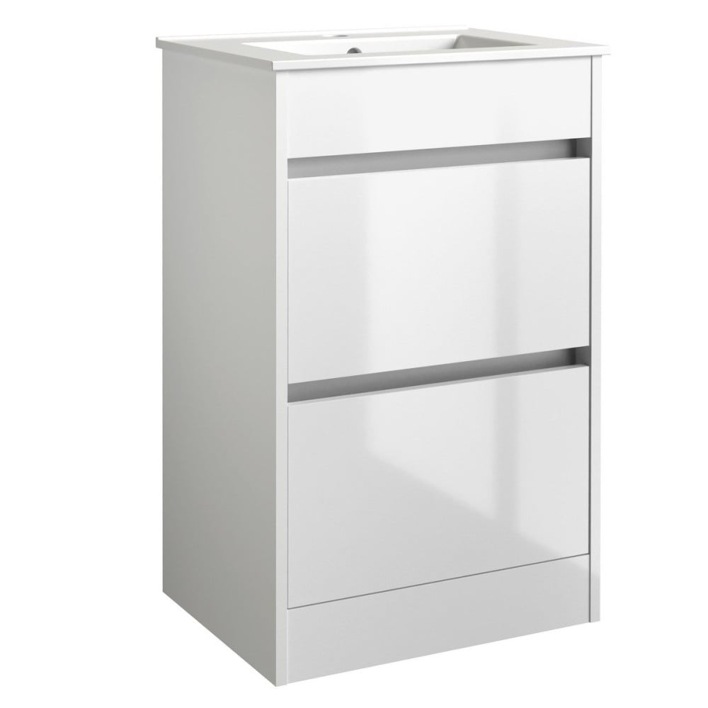 City 500x390mm Floor Standing Unit White
