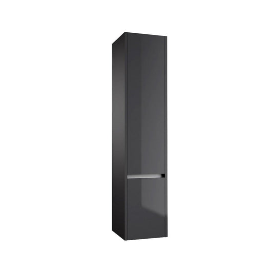 City Wall Mounted Tall Unit Storm Grey Gloss