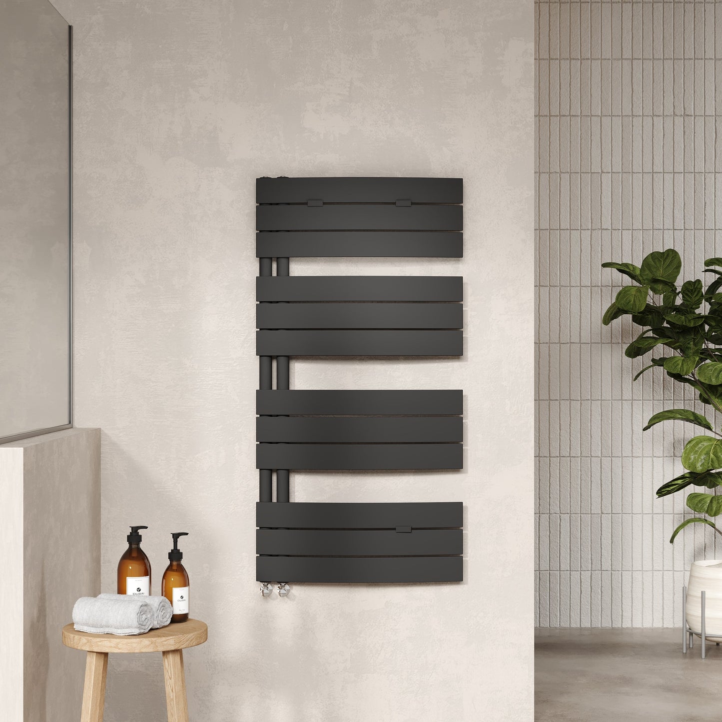 Electric Flat Panel Towel Rail 1213x500