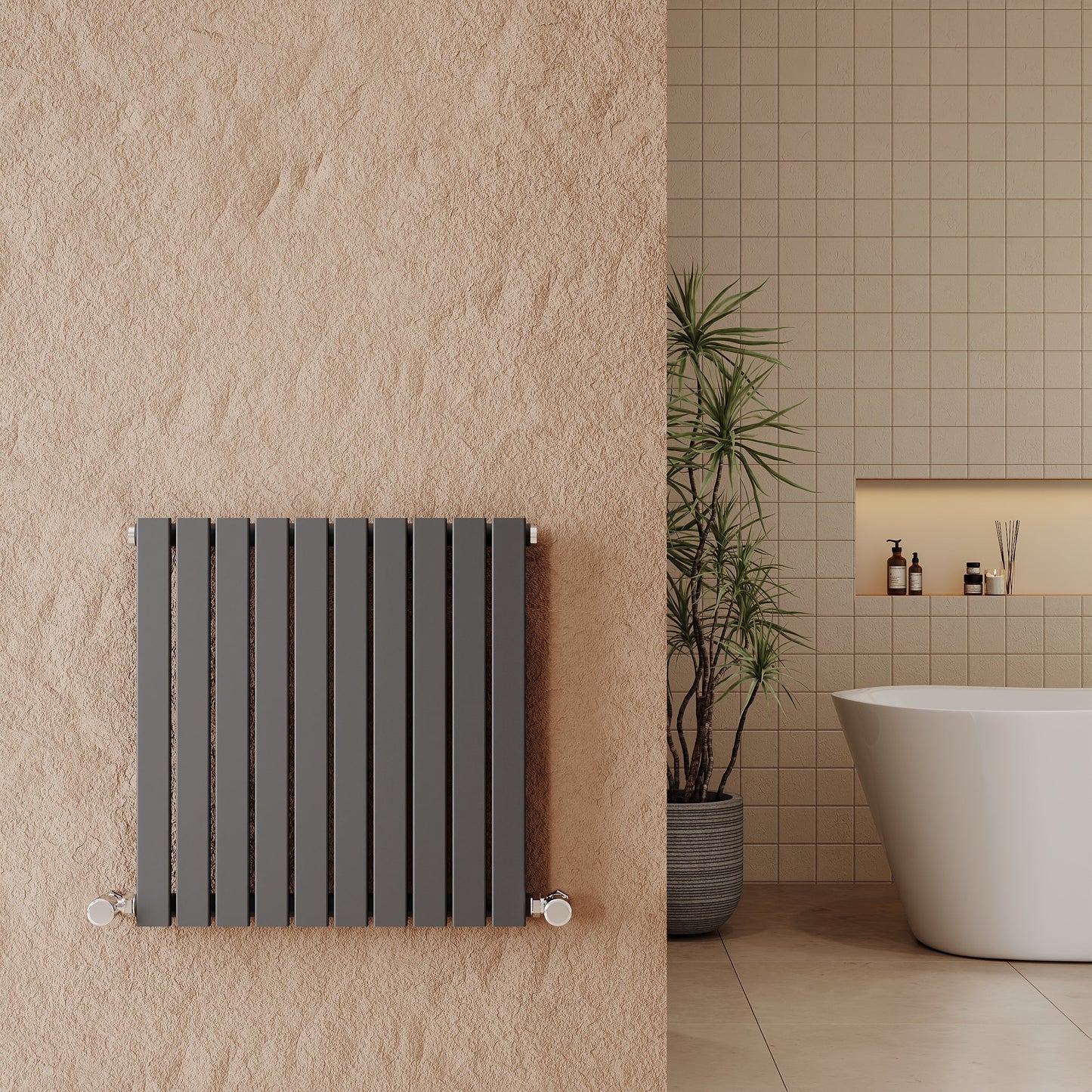 Horizontal Single Panel Radiator 600 x 586mm