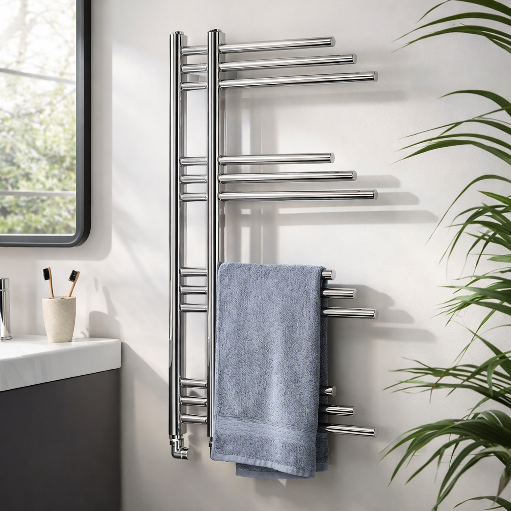 New York Design Radiator 500mm x 900mm - Chrome