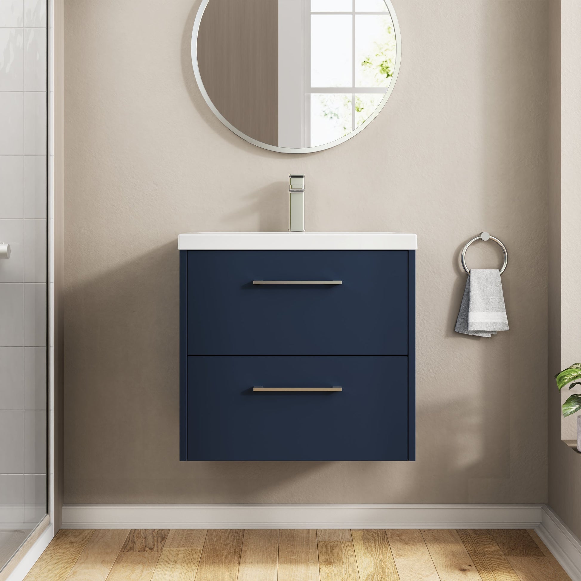 Hudson Reed Juno 600mm Wall Hung 2-Drawer Vanity & Basin