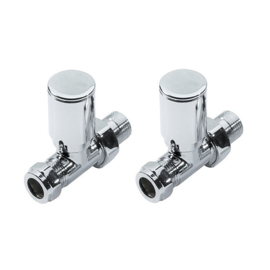 Radiator Valve Straight 15mm (Pair)