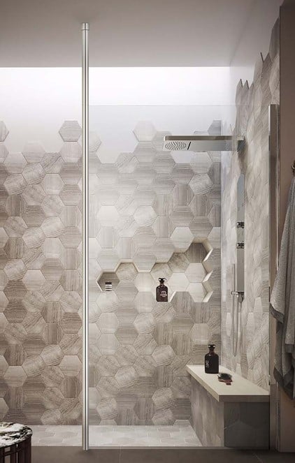 2m (+1m) Wetroom Screen Ceiling Post