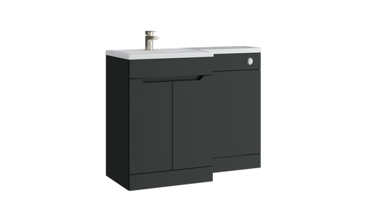 Urban L-Shape WC Unit Matt Anthracite