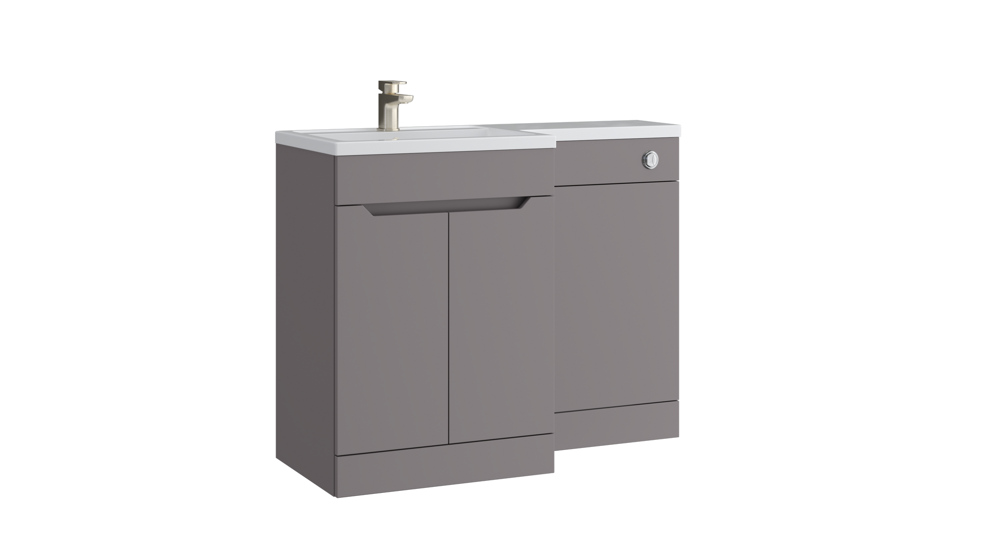 Urban L-Shape WC Unit Slate Grey