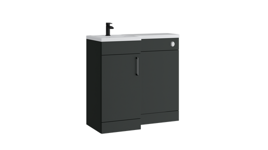 Dove L-Shape Door Unit Matt Anthracite