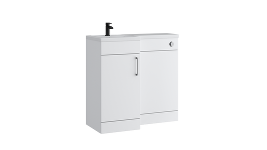 Dove L-Shape Door Unit Matt White