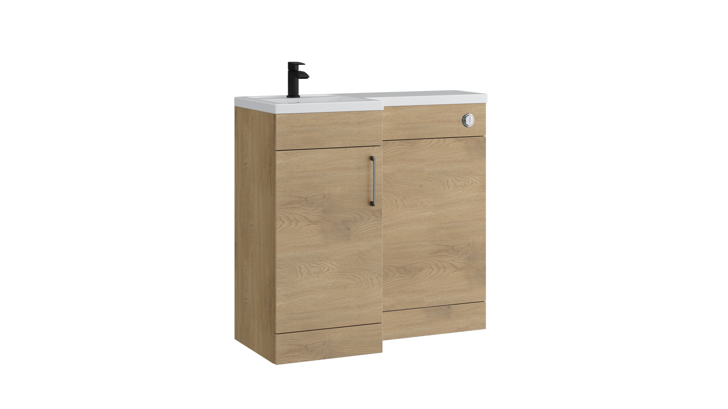 Dove L-Shape Door Unit Torro Oak