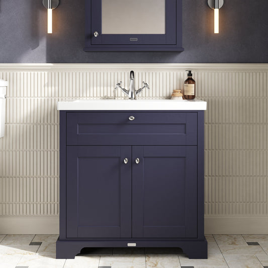 Old London 800mm 2-Door Unit & Contemporary Fireclay Basin 3TH