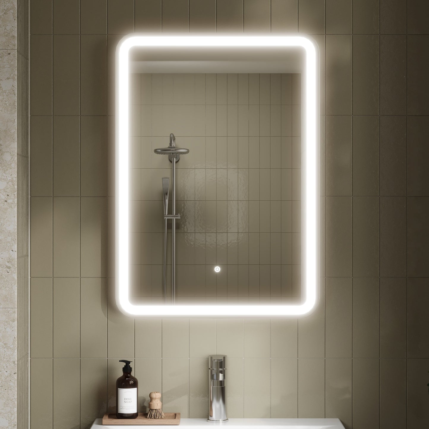 Hydrus 700mm x 500mm Silver Framed Mirror