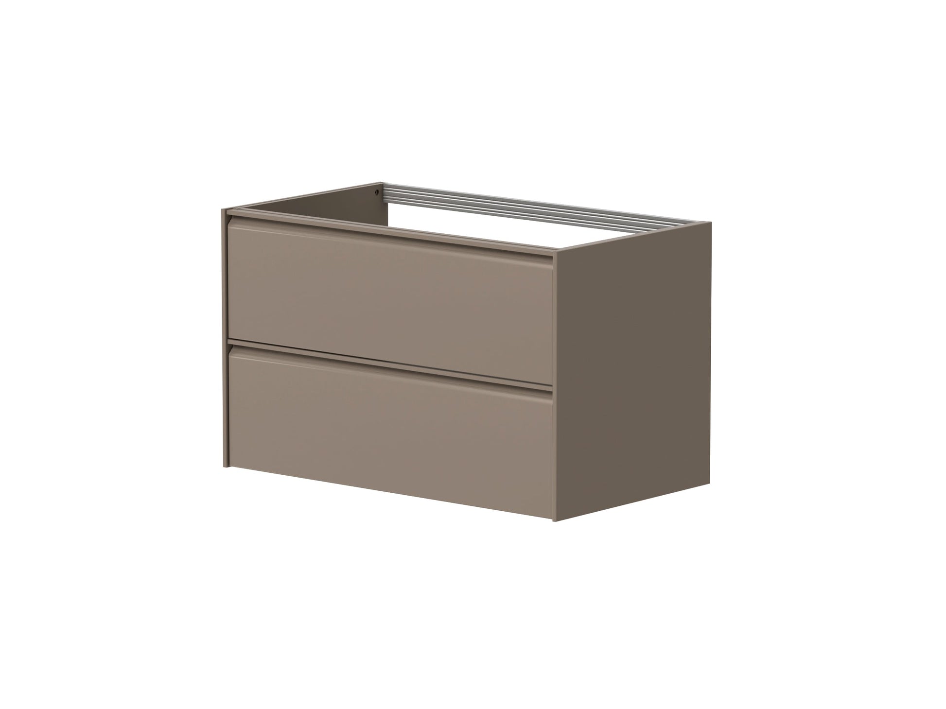 Moon 800mm 2 Drawer Wall Mounted Unit Cocoa