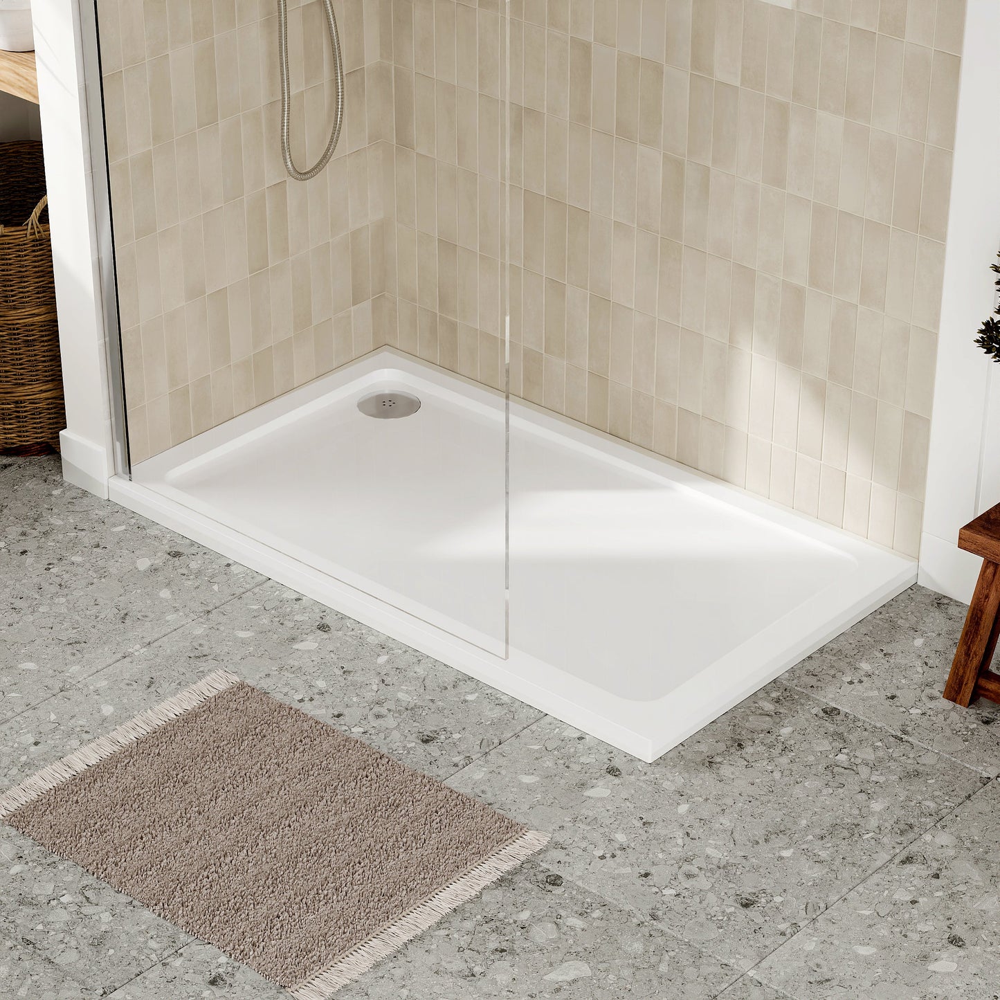 Rectangular Slimline Shower Tray 1200 x 700mm