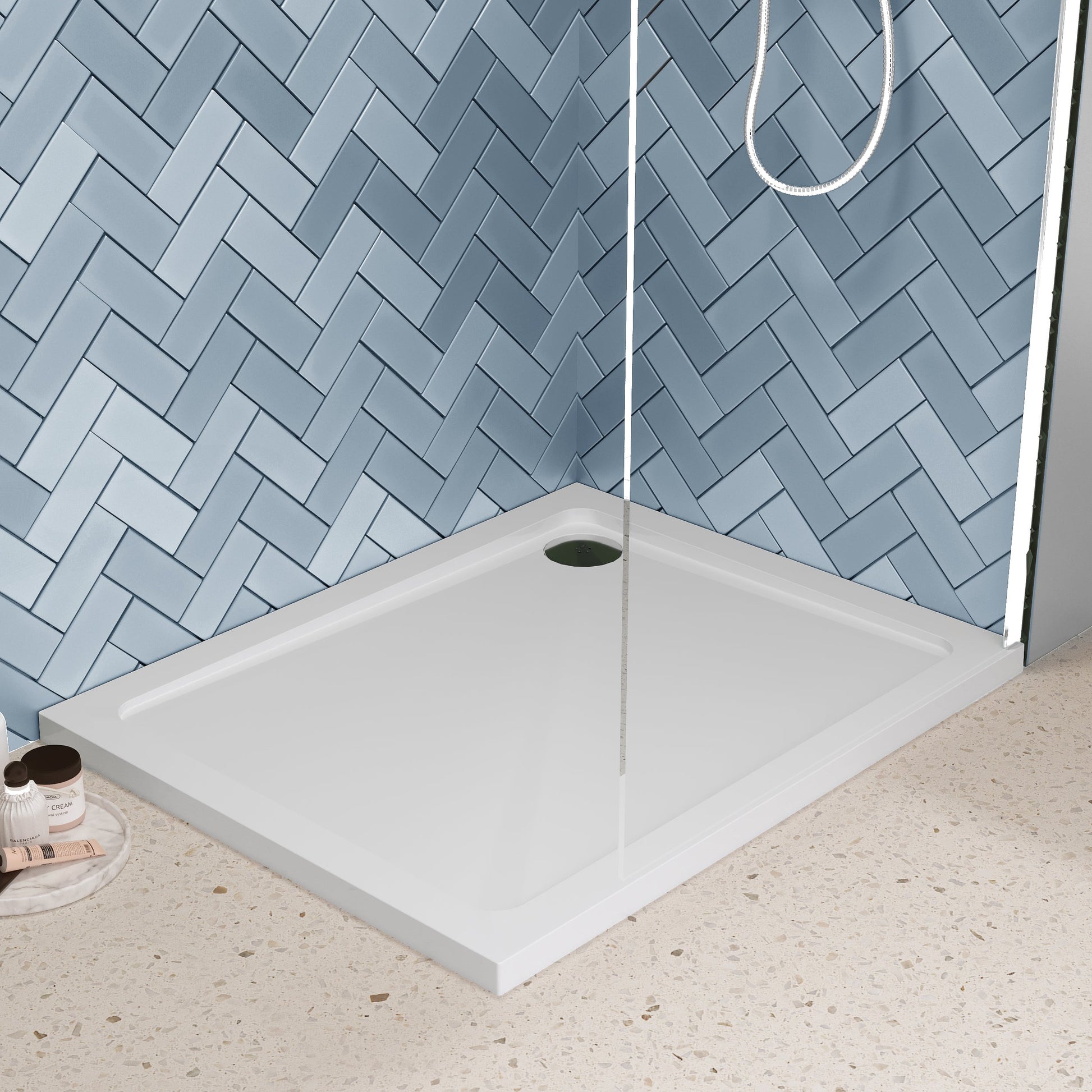 Rectangular Slimline Shower Tray 1000 x 800mm