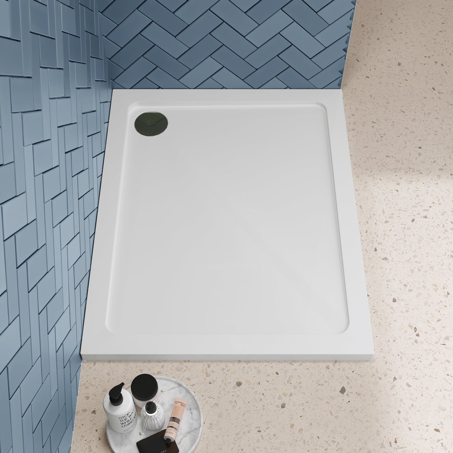 Rectangular Slimline Shower Tray 1000 x 800mm