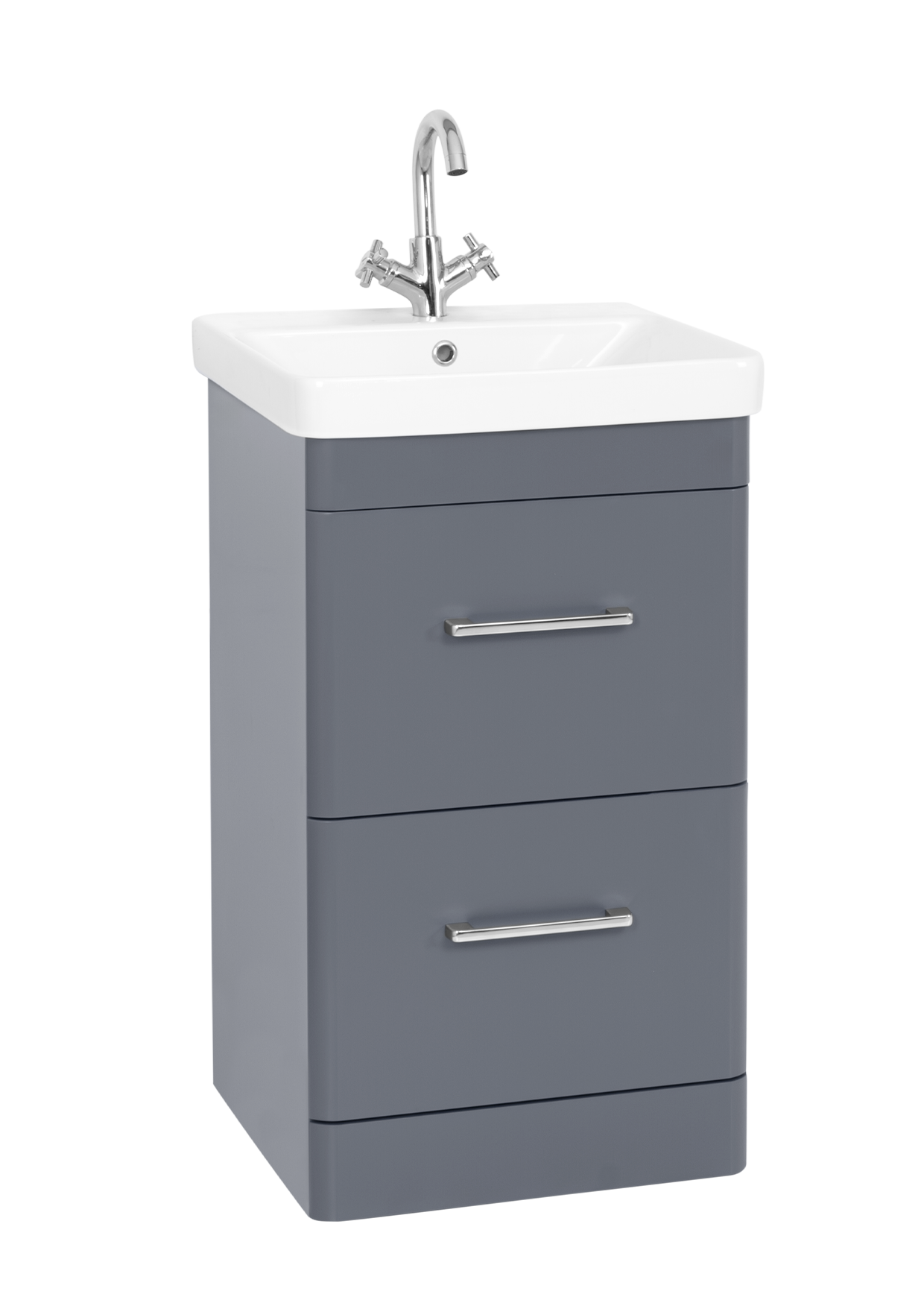 Options 24 500mm 2 Drawer Unit Cool Grey