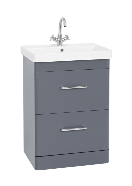 Options 24 600mm 2 Drawer Unit Cool Grey