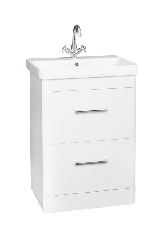 Options 24 600mm 2 Drawer Unit White